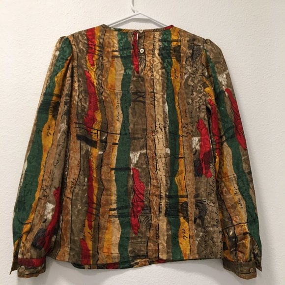 Vintage Nicola Blouse with French Theme - Picture 2 of 7